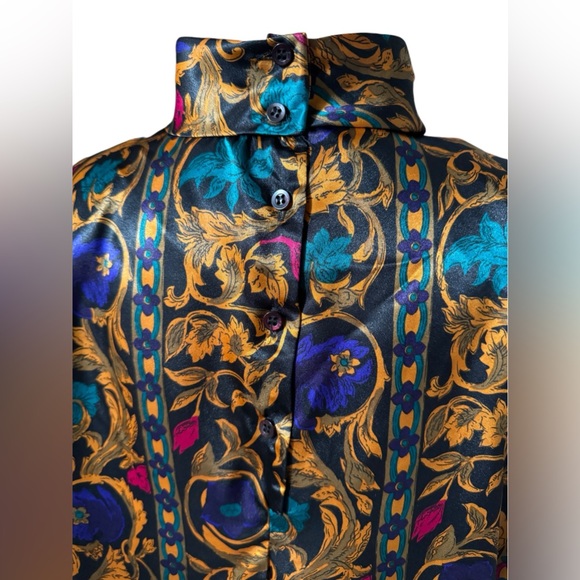 Vintage Nicola Pleated Turtleneck Blouse - Picture 6 of 10